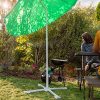 Relaxdays Parasol 180 cm envergure en Polyester inclinable Jardin Balcon terrasse 8 Nervures