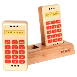 Image Téléphones à touches en bois - Lot de 2