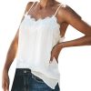 ITISME Débardeur Femmes Sexy, T-Shirt sans Manches Hauts Femmes Sexy Bouton Col en V Gilet Camisole Top Crop Blouse Hauts Femme Mode,2020 Nouveau été