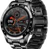 LIGE Montre Connectée Homme Ecran Tactile IP68 Etanche Fitness Tracker Sport Sommeil Cardiofrequencemètre Artérielle Tension Podometre Calories Montre Intelligente pour iOS Android