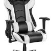 MFAVOUR Chaise Gaming en Cuir Chaise de Bureau Pivotante Fauteuil MFAVOUR Chaise Gaming en Cuir Chaise de Bureau Pivotante Fauteuil Ergonomique avec Appui-tête et Oreiller Lombaire, Hauteur de Siège/ Accoudoirs Règlable--Expédié Vendeur Plus Rapide