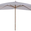 Outsunny Parasol Droit rectangulaire de Jardin Grande Taille dim. 3L Outsunny Parasol Droit rectangulaire de Jardin Grande Taille dim. 3L x 2l x 2,5H m Blanc