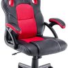 Play haha.Chaise de Jeu Chaise de Bureau Fauteuil pivotant Chaise Play haha.Chaise de Jeu Chaise de Bureau Fauteuil pivotant Chaise d'ordinateur Ergonomie Chaise de conférenceSupport Lombaire PU Cuir Chaise de Travail réglable Tige de gaz Test SGS (Rouge)