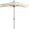 SORARA Parasol Jardin | Beige/Beige | 300 x 200 cm SORARA Parasol Jardin | Beige/Beige | 300 x 200 cm (3 x 2 m) | Rectangulaire Porto Deluxe (Mât Bronzé) | Commande à Manivelle | (Excl. Base)