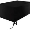 Xiliy Housse de protection imperméable en polyester pour meubles de Xiliy Housse de protection imperméable en polyester pour meubles de jardin Noir