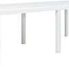 vidaXL Table de Jardin Blanc 220x90x72 cm Plastique Aspect Rotin vidaXL Table de Jardin Blanc 220x90x72 cm Plastique Aspect Rotin Terrasse