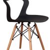 31-oroHqYHL._AC_.jpg N/A Lot de 4/6 chaises, design minimaliste élégant, en plastique, pieds en bois, convient pour salle à manger, chambre à coucher, chaise de bureau, 82 x 46 x 53,5 cm