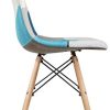 318sFkljSXL._AC_.jpg Mc Haus SENA Patchwork - Lot de 2 chaises de salle à manger, tapissé de tissu patchwork bleu, chaises nordique pour salon cuisine avec pieds style eiffel, 49x46x84cm