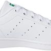 adidas Originals Stan Smith J, Baskets Mixte Enfant, Footwear White/Footwear White/Green, 38 EU