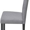 vidaXL 6X Chaise de Salle à Manger Tissu Gris Clair Chaise à Manger Cuisine