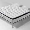 Vesgantti Matelas à 26cm Épaisseur Matelas Ressort Ensachés Matelas en Mousse Mémoire de Forme Transpirant 7 Zone de Confort CertiPUR-US (90x190cm)