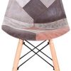 31HFpJjeUQL._AC_.jpg INJOY Life Chaises de Salle à Manger Chaise Patchwork rétro Chaise de Salon de Salle à Manger en Tissu chaises d'appoint pour Cuisine Salle à Manger Ensembles de 4, Marron