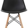 31PcQFKj9HL._AC_.jpg Lot de 4/6 chaises Blanc/Noir Design Bois Chaise de Salle à Manger (noir01-4)