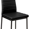 TecTake Lot de Chaise de Salle à Manger 41x45x98,5cm - diverses Couleurs et modèles au Choix - (6X Noir | No. 401848)