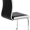 31X0-Z61pHL._AC_.jpg IDMarket - Lot de 4 chaises PIA Noires et Blanches pour Salle à Manger