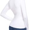 31afgQVU5xL._AC_.jpg Aibrou Pull Col Rond Femme à Manches Longues Pull Basique Col Ras du Cou Pullover en Tricot Chaud sous Pull Top Hauts Chic Elegant à la Mode