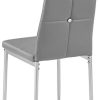 TecTake Lot de Chaise de Salle à Manger 40x42x97cm | - diverses Couleurs et modèles au Choix - (6X Gris | no. 402542)