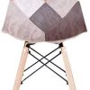 31k5nAjsHRL._AC_.jpg INJOY Life Chaises de Salle à Manger Chaise Patchwork rétro Chaise de Salon de Salle à Manger en Tissu chaises d'appoint pour Cuisine Salle à Manger Ensembles de 4, Marron