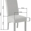 TecTake Lot de 2 chaises de salle à manger 106 cm chaise de salon mobilier meuble de salon - diverses couleurs au choix - (Vieilli/Daim | No. 401596)