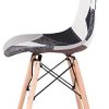 31p2m6RkcpL._AC_.jpg BenyLed Lot de 6 Chaises de Salle à Manger Rétro Patchwork Chaise Tissu Salle à Manger Chaise pour Cuisine Salle à Manger (Noir-6pcs)