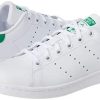 adidas Originals Stan Smith J, Baskets Mixte Enfant, Footwear White/Footwear White/Green, 38 EU