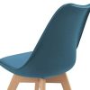 31q6OpBOzeL._AC_.jpg IDMarket - Lot de 6 chaises SARA Bleu Canard pour Salle à Manger