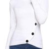 31wrZJiv-lL._AC_.jpg Aibrou Pull Col Rond Femme à Manches Longues Pull Basique Col Ras du Cou Pullover en Tricot Chaud sous Pull Top Hauts Chic Elegant à la Mode