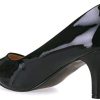 La Modeuse - Escarpins Vernis à Bout Pointu et Talon Aiguille