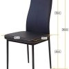 41-Vxkk-jAL._AC_.jpg Albatros Salerno, Lot de 6 Chaises de Salle à Manger, Noir, SGS Tested