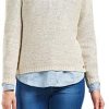 413m2L7OBFL._AC_.jpg Only Onlgeena XO L/S Pullover KNT Noos Pull Femme