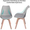 414tqJi2mlL._AC_.jpg EGGREE Lot de 4 Chaises Salle Manger Scandinaves, Rétro Chaises Rembourrée Chaise de Cuisine/Bureau avec Pieds en Bois de Hêtre Massif Gris