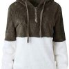 415AMNr3cL._AC_.jpg Minetom Femme Hoodie Sweat À Capuche Hiver Velvet Toison Chaud Pull Outerwear Epais Casual Jumper Mode