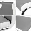 Lot de 6 Chaise de Salle à Manger Chaises de Maison en Forme d'arc à Dossier Unique pour Cuisine/Salle à Manger/Jardin (Gris-Blanc, 6)