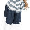 417t56D8PpL._AC_.jpg Jywmsc Pull Femme Sweat Rayures Patchwork Hoodie Sweat Shirt à Capuche Casual Automne Hiver Pullover Décontracté