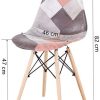 418bpvM209L._AC_.jpg INJOY Life Chaises de Salle à Manger Chaise Patchwork rétro Chaise de Salon de Salle à Manger en Tissu chaises d'appoint pour Cuisine Salle à Manger Ensembles de 4, Marron