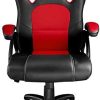 419Xs7M2h-L._AC_.jpg TecTake Chaise Fauteuil siège de Bureau Hauteur réglable Sportive (Noir-Rouge | 403465)