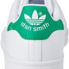 adidas Originals Stan Smith J, Baskets Mixte Enfant, Footwear White/Footwear White/Green, 38 EU