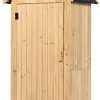 41CZkHL9ZYL._AC_.jpg IDMarket - Armoire de Jardin abri en Bois Naturel avec Toit bitumé
