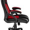 41F9EynOItL._AC_.jpg TecTake Chaise Fauteuil siège de Bureau Hauteur réglable Sportive (Noir-Rouge | 403465)