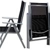 41G16Z0x3GL._AC_.jpg Set de 2 chaises en aluminium argent dossier haut réglable fauteuil jardin résistant aux intempéries
