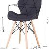 41QzrHTV4BL._AC_.jpg Muebles Home Lot de 4 chaises de salle à manger de style moderne avec coussin et dossier en lin pour salle à manger, salon, chambre à coucher