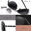 41Tb1FiKjPL._AC_.jpg Duco Nouveau Design Lunettes de soleil Classique Rétro Style Aviateur Lunettes de Soleil Polarisées en Miroir Filtre Catégorie 3 CE 3025K