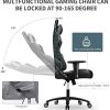41W1ZYzyWAL._AC_.jpg mfavour Chaise Gaming, Chaise Bureau, Chaise Bureau en Maille, Fauteuil Gamer Ergonomique avec Appui-tête et Oreiller Lombaire, Hauteurs Règlable, Dossier Inclinable, Charge Max 150KG - MFV28