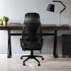 41YCVSnvoEL._AC_.jpg SunJas Chaise de Bureau Ergonomique Fauteuil de Bureau pour Maison, Dossier et Siège en Maille Respirante, Réglable en Hauteur, Fonction d'inclinaison, Pivot à 360°, Charge Maximale 120 kg, Noir