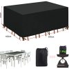 HEIMUNI Housse de Protection Etanche pour Meubles de Jardin, Housse Salon de Jardin Housse de Table Extérieur Bâche de Protection (242 * 162 * 100CM)