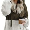 41a1zQ7vt4L._AC_.jpg Minetom Femme Hoodie Sweat À Capuche Hiver Velvet Toison Chaud Pull Outerwear Epais Casual Jumper Mode