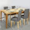 41aWFmJVeL._AC_.jpg IDMarket - Lot de 4 chaises Polga capitonnées Grises pour Salle à Manger