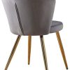 41bPG6oQojL._AC_.jpg Lot de 6 Chaise de Salle à Manger Gris en Velours avec Dos Anneau Rembourrage Chaises de Cuisine Pied en Bois Massif (Gris * 6)