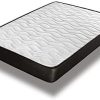 Home Heavenly TOC Matelas à mémoire de Forme économique 15 cm d'épaisseur Blanc avec Bord Gris Lit 90 x 190 cm