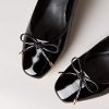 Marque Amazon - find. Mini Heel Leather Ballet, Escarpins femme